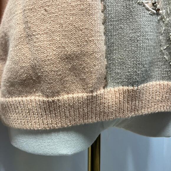 Vintage Alfred Dunner Patchwork Embroidered Sweater Womens PXL Grandma Momcore - Picture 7 of 12